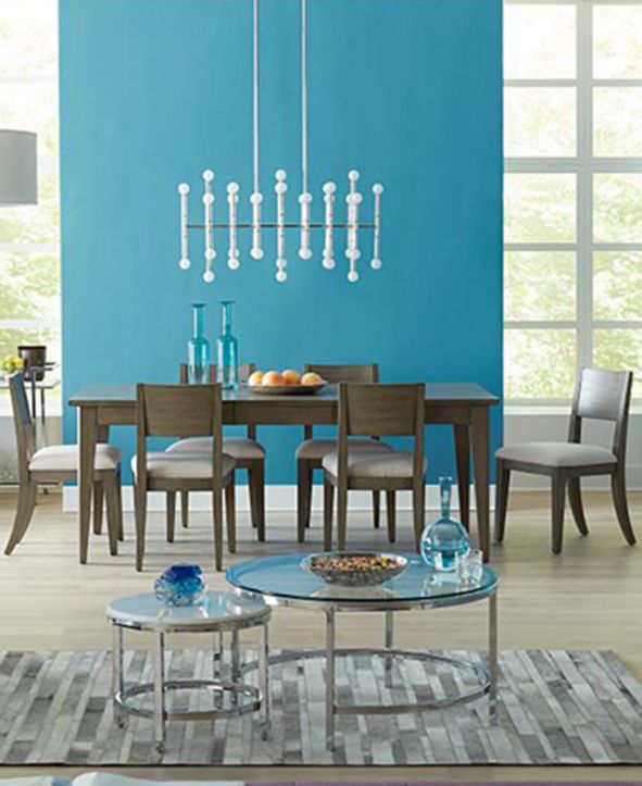 Furniture Tribeca Grey Expandable Dining Room Furniture Collection, Created for Macy&#39;s & Reviews ...