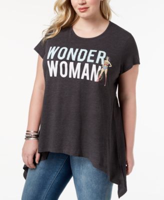 plus size wonder woman t shirt