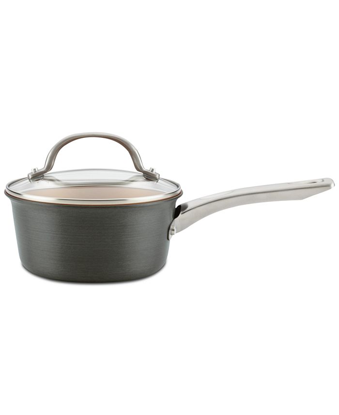 Ayesha Curry Hard-Anodized Nonstick 4-Qt. Saucepot with Lid