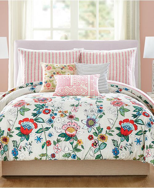floral comforter sets queen size