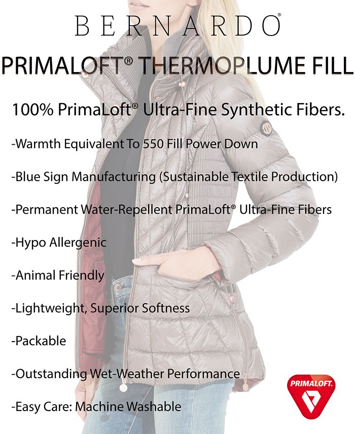 Bernardo thermoplume water on sale resistant jacket
