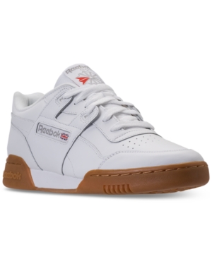 image of Reebok Men-s Workout Plus Casual Sneakers from Finish Line