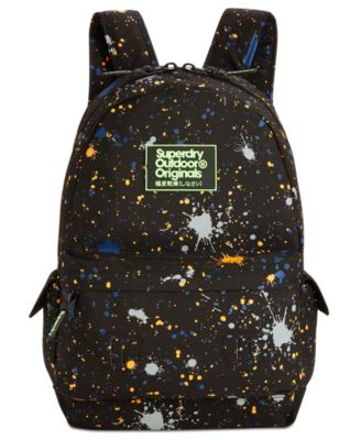 superdry rose gold splatter backpack