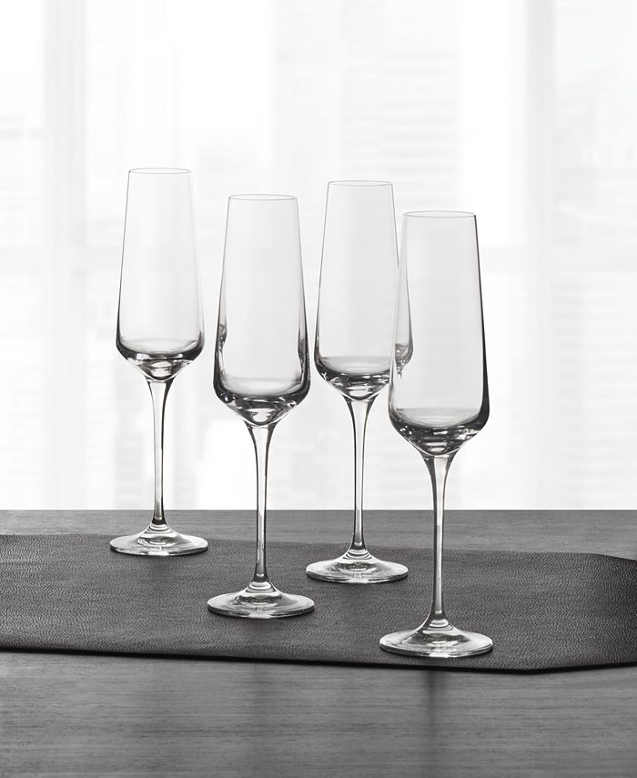 Hotel Collection Set of 4 Flute Glasses, Created for Macy's Macy's