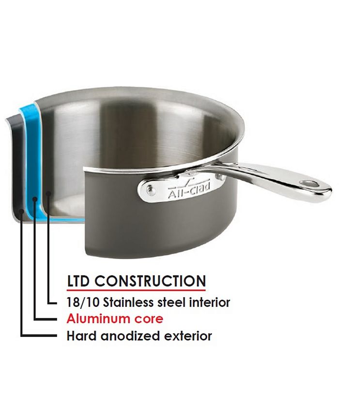 AllClad LTD 10Pc. HardAnodized Stainless Steel Cookware Set Macy's
