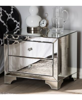Farrah Mirrored Nightstand