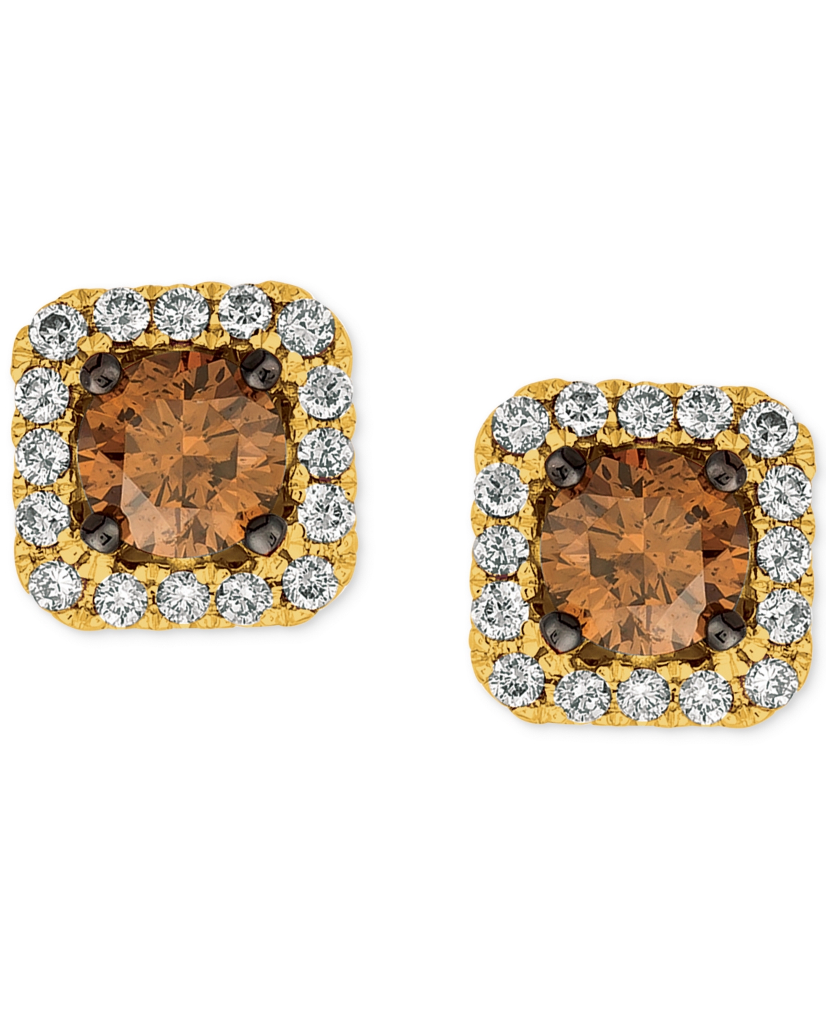 Le Vian Chocolatier Diamond (3/4 ct. t.w.) Halo Stud Earrings in 14k White Gold, Rose Gold or - Yellow Gold