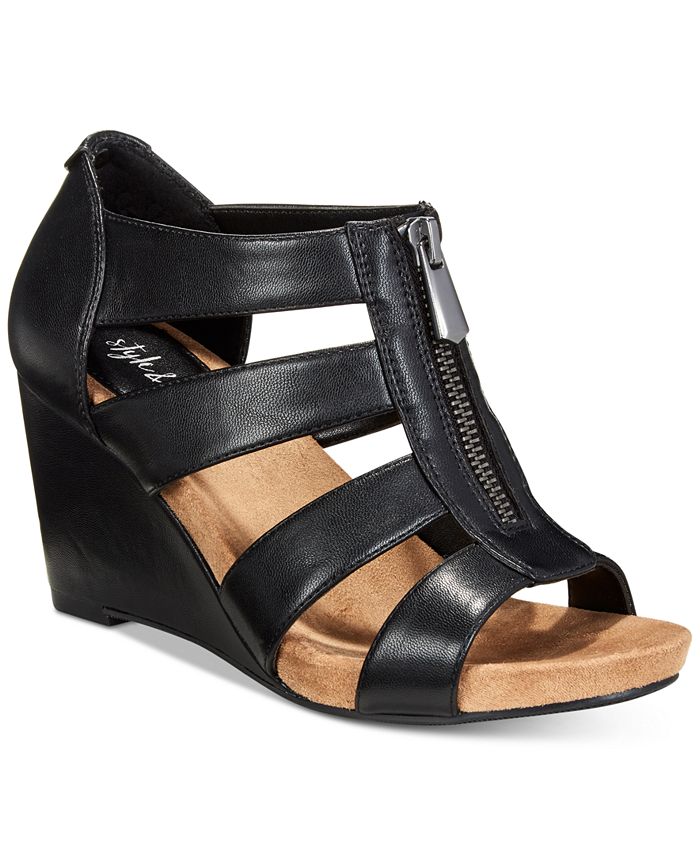 Style & Co Fettee Platform Wedge Sandals, Created For Macy's - Macy's