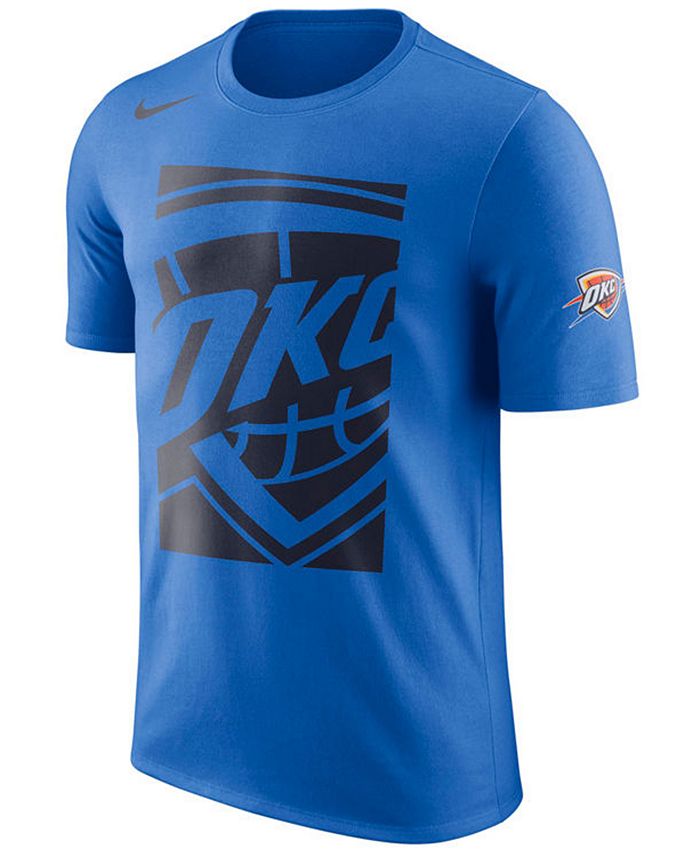 Nike Men's Oklahoma City Thunder Cropped Logo T-Shirt - Macy's