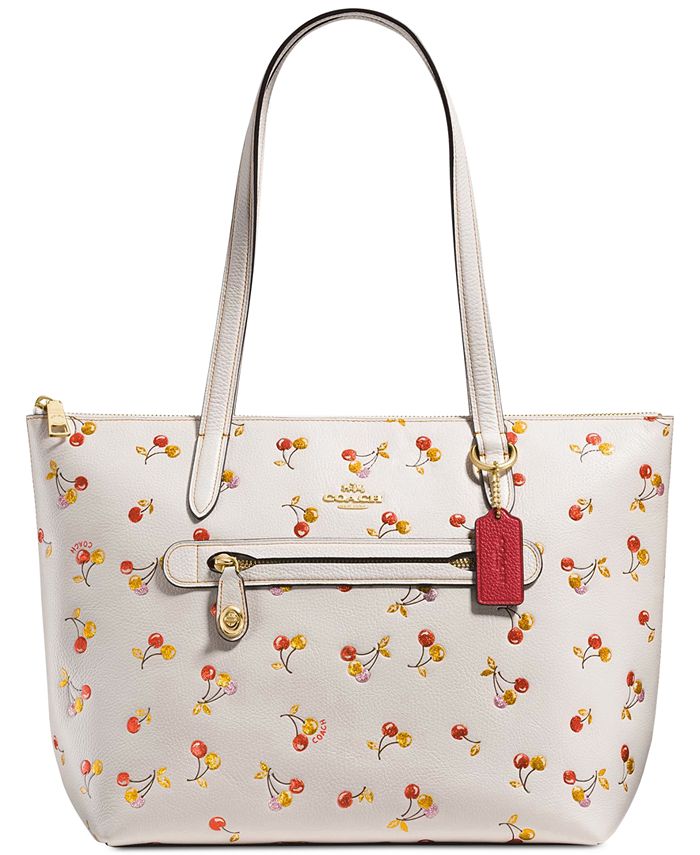 COACH Cherries Print Taylor Small Tote & Reviews - Handbags & Accessories -  Macy's