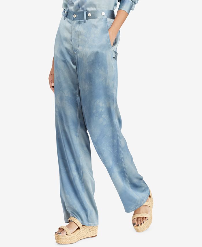 Lauren Ralph Lauren Wide Leg Silk Pants, $119, Macy's