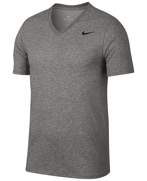 Nike Men's Dry V-Neck Training T-Shirt - T-Shirts - Men - Macy's