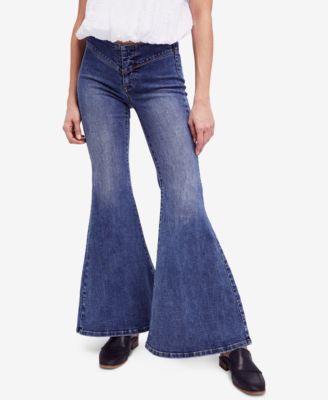 Free People Low-Rise Flare Jeans Macy's