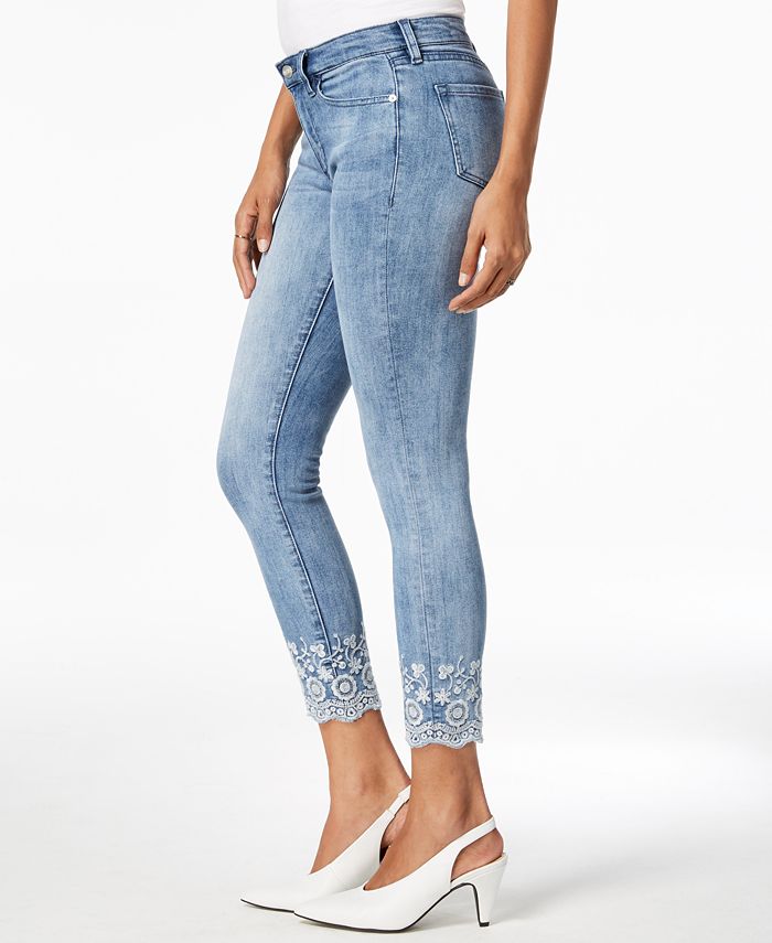 Buffalo David Bitton Faith Embroidered Skinny Ankle Jeans & Reviews ...
