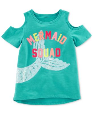 Carter's - Mermaid Squad Cotton T-Shirt, Little Girls & Big Girls
