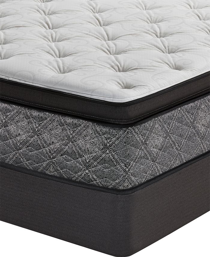 MacyBed by Serta Resort 13" Plush Euro Pillow Top Mattress Set Queen