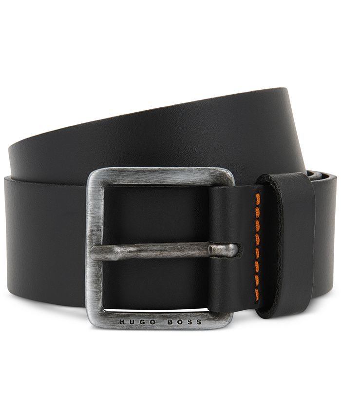 BOSS Men's Jeeko Casual Leather Belt - Macy's