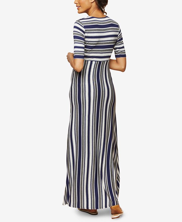 Motherhood Maternity Striped Maxi Dress Macy's