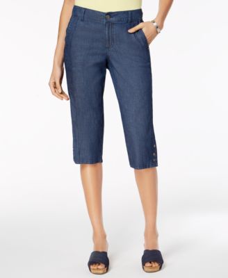 Style & Co - Snap-Hem Capri Pants