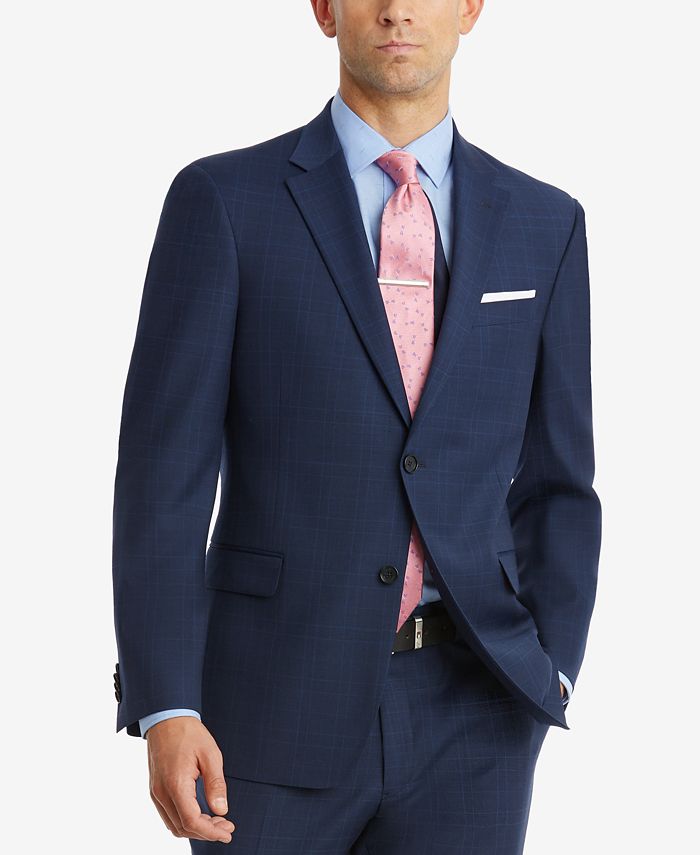 Tommy Hilfiger Mens Modern Fit Performance Suit with Stretch 