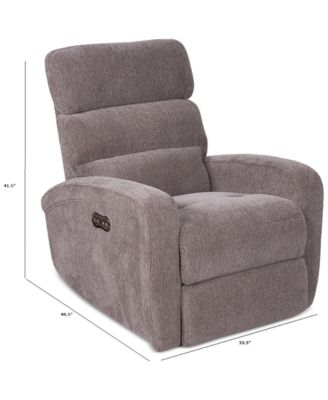 Stellarae Fabric Power Recliner with USB, Created for Macy's