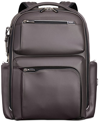 Tumi Men's Arrivé Bradley Leather Backpack & Reviews - All Accessories ...