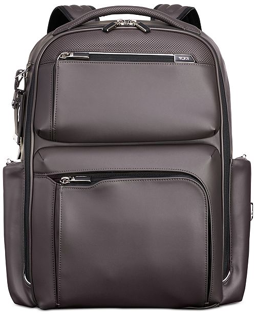 Tumi Men's Arrivé Bradley Leather Backpack All Accessories Men Macy's