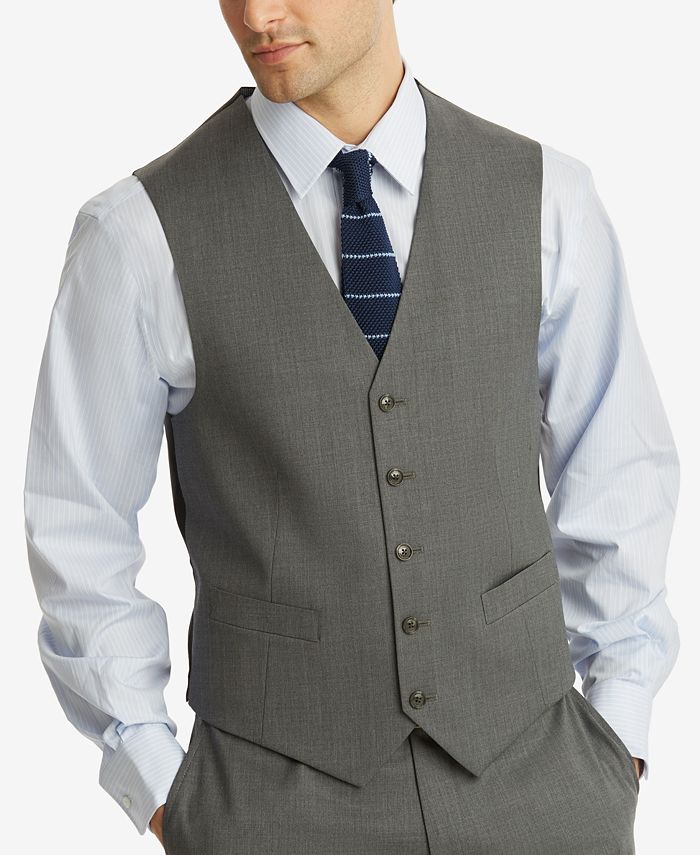 Tommy Hilfiger Men's Modern-Fit TH Flex Stretch Suit Vest - Macy's