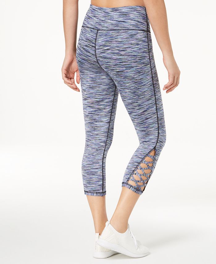 Ideology Cropped Cutout Leggings, Created for Macy's - Macy's