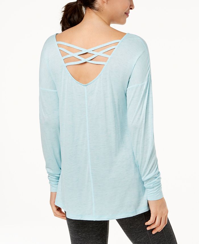Ideology Cross-Back Top, Created for Macy's - Macy's