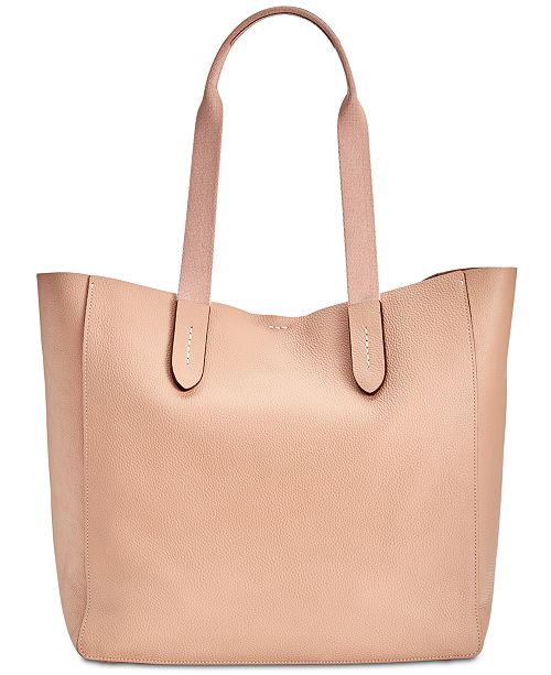 COACH Grove Signature Tote in Pebble Leather, Created for Macy's ...