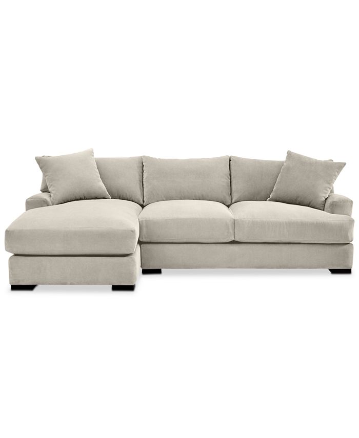 Furniture Rhyder 2Pc. Fabric Sectional Sofa with Chaise, Created for Macy's Macy's