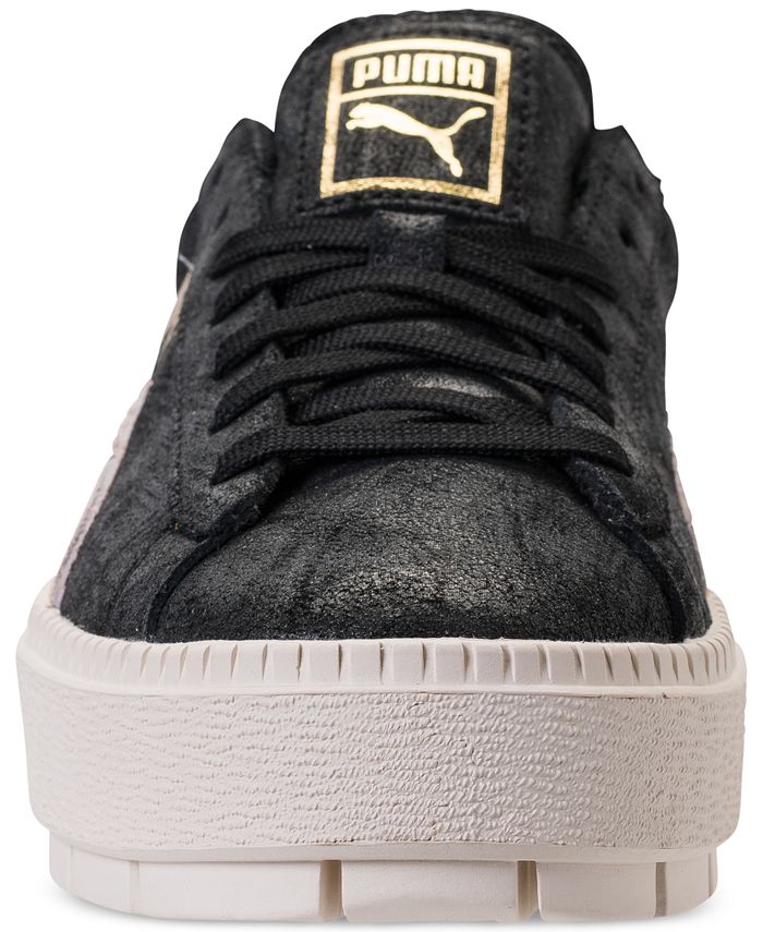 puma suede trace platform