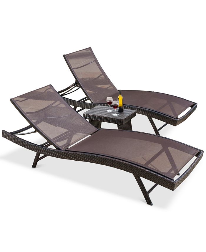 Furniture Santa Rosa Outdoor 3Pc. Set, Quick Ship Macy's