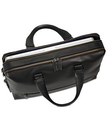 Tumi horton double zip brief best sale leather