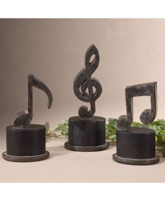 Music Notes Art, Set of 3