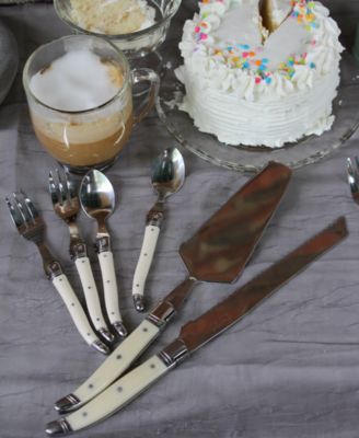 Laguiole Faux Ivory Conoisseur Cake Slicer and Server Set, 2 Piece.