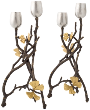 MICHAEL ARAM BUTTERFLY GINGKO 2-PC. CANDLE HOLDER SET