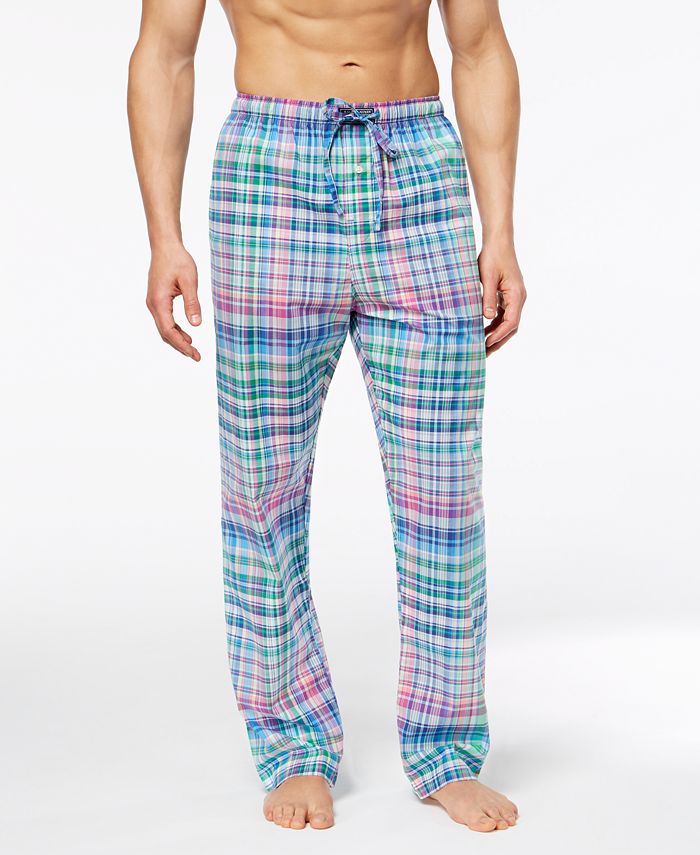 Polo Ralph Lauren Men's Woven Plaid Pajama Pants - Macy's