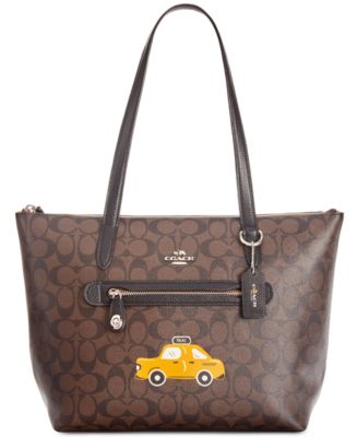 Coach taxi outlet tote signature