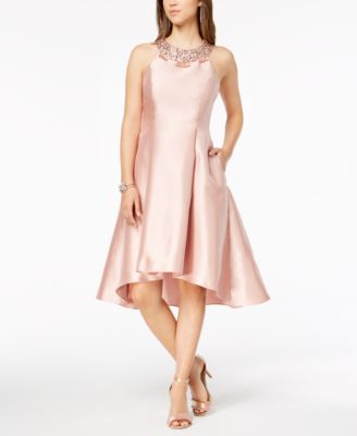 Adrianna Papell - Rhinestone-Embellished Fit & Flare Dress