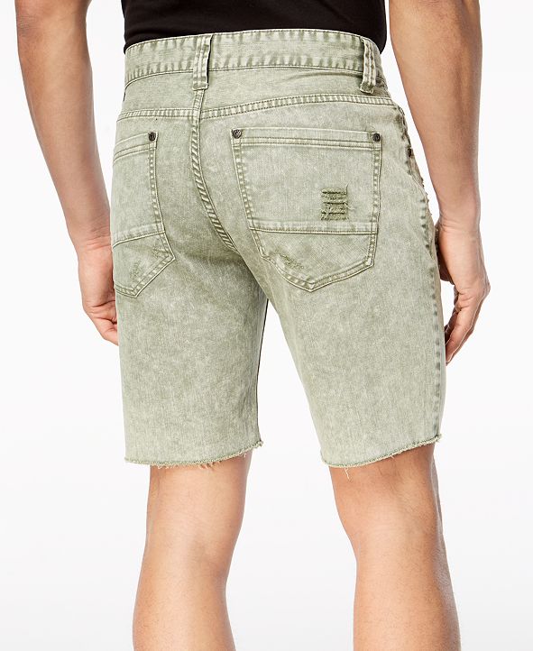 INC International Concepts I.N.C. Men's Olive Shredded Shorts, Created for Macy's & Reviews