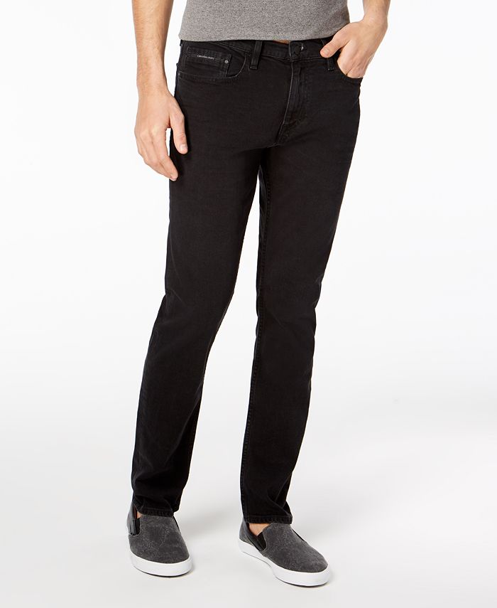 Calvin Klein Jeans Men's Straight Fit Stretch Jeans Macy's