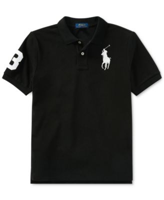 Boys' 8-20 Big Pony Cotton Mesh Short-Sleeve Polo Shirt