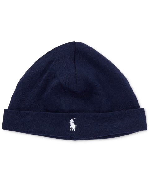 Детские Polo Ralph Lauren Baby Boys Cotton Jersey Fold Over Beanie
