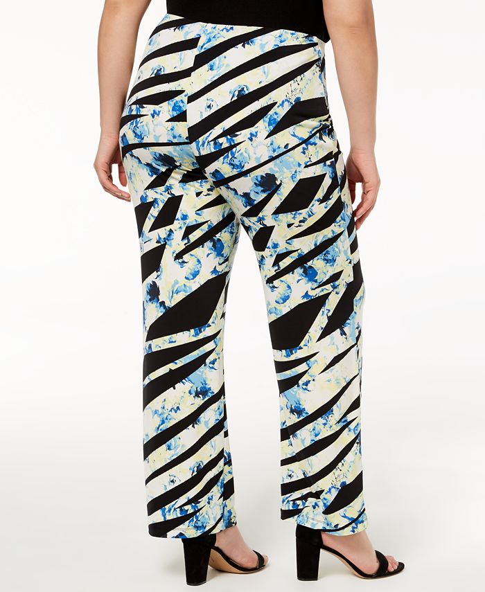 Alfani Plus Size Printed Soft Pants, Created for Macy's - Macy's