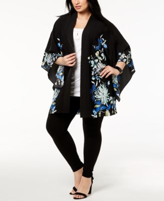 Alfani - Plus Size Printed Kimono