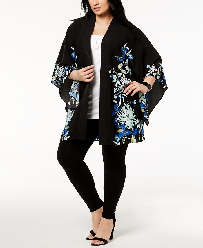 Macys plus 2024 size kimono