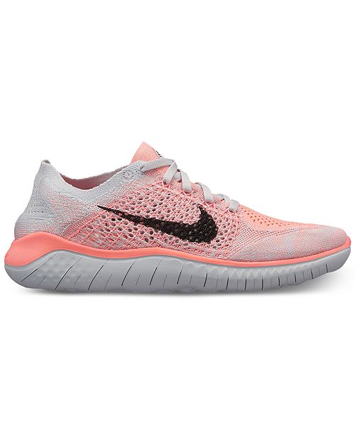Nike Women S Free Run Flyknit 2018 Running Sneakers From Finish Line Reviews Finish Line Athletic Sneakers Shoes Macy S