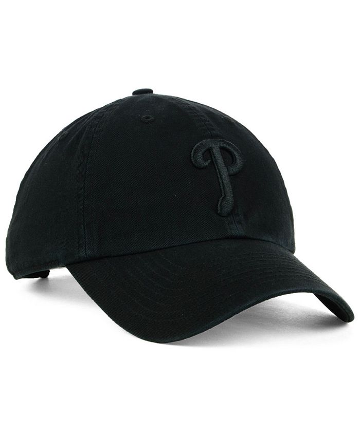'47 Brand Philadelphia Phillies Black on Black CLEAN UP Cap - Macy's